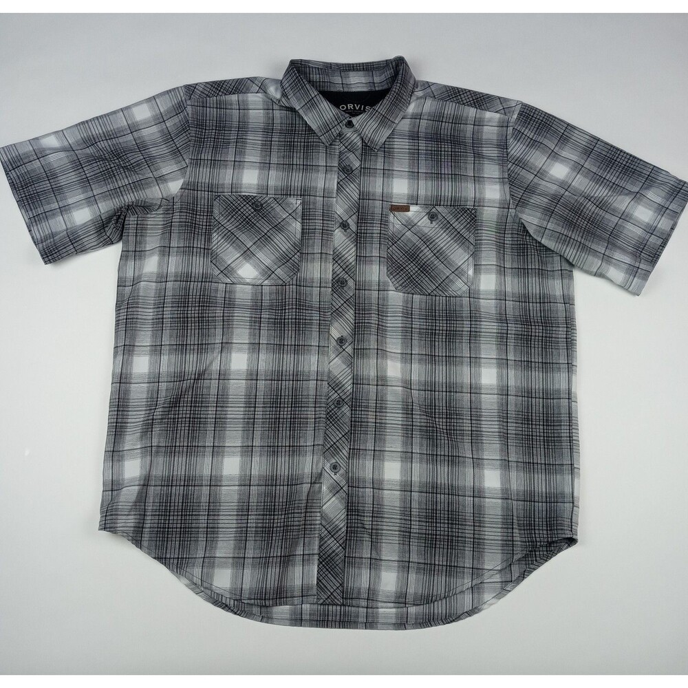 ORVIS Button Up Shirt Men's Size XL Short Sleeve Casual
